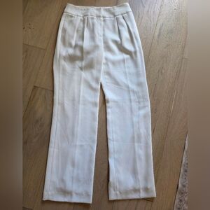 ANTONIO MELANI Classic White Wide Leg Women's Trousers